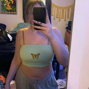 Butterfly tube top